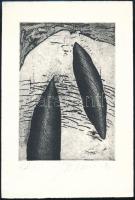 Josip Butkovic (1950-): Formák (cím nélkül), 1996. Akvatinta, papír, jelzett, művészpéldány EA. jelzéssel. 18×13 cm