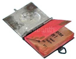 1915. Ferenc József : Népeimhez! A király szózata a nemzethez 1914. jul. 28 című minikönyv, ezüstözö...