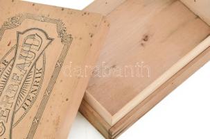 Kugler Henrik Gerbeaud fadoboz, 19,5x13,5x5,5 cm