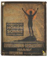 Künstliche Höhen Sohne régi fém tábla, 8x7 cm