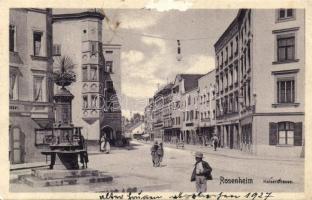 Rosenheim Kaiser street with the shop of Huber