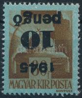 1945 Kisegítő 10P/80f fordított felülnyomással