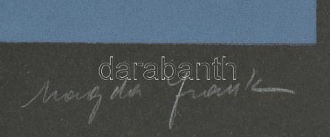 Frank Magda (1914-1997): Szoborterv. Szitanyomat, papír, jelzett, számozott (24/40), 40x28,5 cm