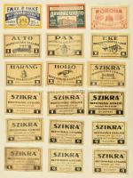 Több mint 1700 darabos tartalmas gyufacímke gyűjtemény. magyar és külföldi, közötte háború előtti ma...