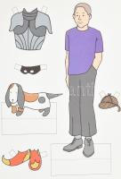 Tamás István: Ruha teszi az embert avagy a munkaruhák története. hn., 2001,ABOVO. Benne két kivághat...