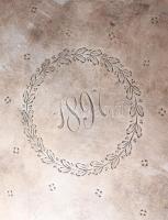 1897 Ezüst (Ag) fedeles kekszes üveg. Csiszolt kristály üveg B betűvel. Jelzett ezüst fedéllel, évsz...