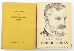 Kovács Imre: A parasztéletforma csődje. Bólyai Akadémia. Bp.,(1940.), Bólyai Akadémia. Kiadói egészv...