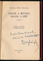 Győri Illés István: Dalol a munka dalol a gép. Versek. Kossa István előszavával. Bp., 1948, Athenaeu...