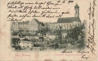 Bad Aibling monastery and financial office with Maxlrain castle on backside
