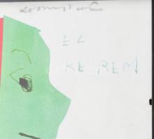 Lossonczy Tamás (1904-2009). Vádirat. Nyomat, papír. Jelzett. Plexiüvegezett keretben. 29,5x21 cm