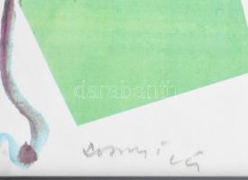 Lossonczy Tamás (1904-2009). Alak. Nyomat, papír. Jelzett. Plexiüvegezett keretben. 29,5x21 cm