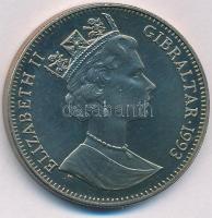 Gibraltár 1993. 1C Cu-Ni "1994 Téli Olimpia - Lillehammer - Sí" T:BU Gibraltar 1993. 1 Cro...