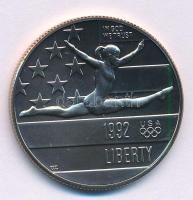 Amerikai Egyesült Államok 1992P 1/2$ Cu-Ni "1992. évi Olimpia" kapszulában T:UNC USA 1992P 1/2 Dollar Cu-Ni "1992 Olympics" in capsule C:UNC Krause KM#233