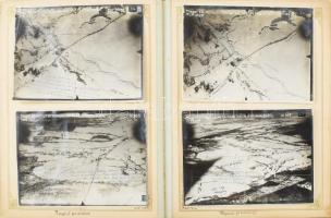 1915-1918 Egy magyar katona I. világháborús fényképes front naplója. 165 db feliratozott fotó egy al...