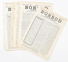 1868 Borsod. Miskolczi értesítő. II. évf. 32-50. számok. 1868 augusztus-december Miskolc, Rácz Ádám-ny. Mind a 18 szám jó állapotban. Az első számban Tompa Mihály gyászhírével