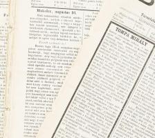 1868 Borsod. Miskolczi értesítő. II. évf. 32-50. számok. 1868 augusztus-december Miskolc, Rácz Ádám-...