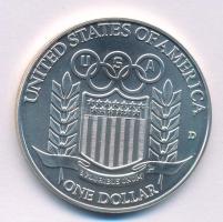 Amerikai Egyesült Államok 1992D 1$ Ag "XXV. Nyári Olimpia - Baseball játékos" T:BU
USA 19...