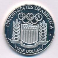 Amerikai Egyesült Államok 1992S 1$ Ag "XXV. Nyári Olimpia - Baseball játékos" T:PP
USA 19...