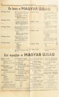 1939 A Magyar újság c. nemzetiszocialista lap július 19 száma. 2p
