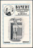 cca 1920 Bamert bányagépek és mechanikai szállítóberendezések gyára rt. Ujpest. képes reklám katalógus 16p.