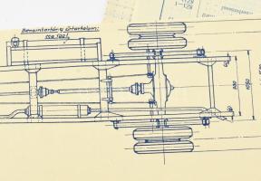 cca 1930 Magyar autógyáras, teherautógyári reklám nyomtatványok: Rába teherautó reklám képek, tervra...