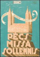 cca 1935 Pécs, Missa Sollemnis ünnepi játékok képes füzet 36p. Klösz nyomda.