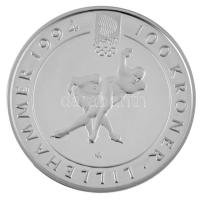 Norvégia 1992. 100K Ag "Lillehammer Téli Olimpia - Gyorskorcsolya" T:PP / Norway 1992. 100...