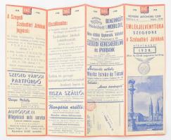 1938 Délvidéki Automobil Club. Emlékjelvénytúra Szegedre. Képes leporello