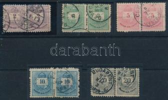 1881 5 klf pár I. lemez