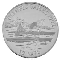 Vanuatu 1992. 50V Ag "Olimpiai Játékok 1992 - Kenu" T:PP
Vanuatu 1992. 50 Vatu Ag "1...