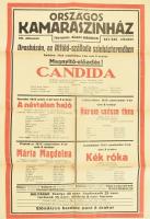 cca 1940 Kamaraszínház fővárosi színház két színházi plakát