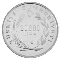 Törökország 1992. 20.000L Ag "XXV. Nyári Olimpia - Barcelona" T:PP
Turkey 1992. 20.000 Li...