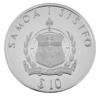 Szamoa 1991. 10T Ag "Nyári Olimpia 1992 Barcelona - Súlylökés" T:PP / Samoa 1991. 10 Tala ...