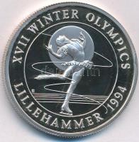 Turks- és Caicos-szigetek 1993. 20C Ag II. Erzsébet / Téli Olimpia - Lillehammer - Műkorcsolya T:PP  Turks & Caicos Islands 1993. 20 Crowns Ag Elisabeth II / Lillehammer Winter Olympics - Figure Skating C:PP