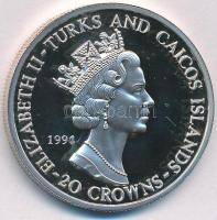 Turks- és Caicos-szigetek 1993. 20C Ag "II. Erzsébet / Téli Olimpia - Lillehammer - Műkorcsolya...