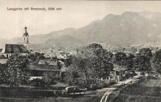 Lenggries with the Brauneck mountain