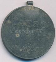 1918. "Sebesültek Érme" Zn kitüntetés mellszalag és függesztőkarika nélkül. Szign.: R. Pla...