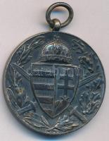 1929. "Magyar Háborús emlékérem kardokkal, sisakkal" ezüstözött, jelzett bronz kitüntetés ...