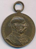 1898. "Jubileumi Emlékérem a Fegyveres Erő Számára / Signum memoriae (AVSTR)" bronz kitüntetés mellszalag nélkül T:XF Hungary 1898. "Commemorative Jubilee Medal for the Armed Forces" bronze decoration without ribbon C:XF NMK 249.