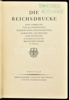 Die, Reichsdrucke: Belrin, 1928 Reichsdruckerei 478p. csak reprodukciók minden oldalon. egészvászon kötésben, kiadói tékával