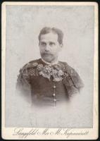 cc 1900 dr. Makkfalvay Géza Somogy vármegye főispánja kabinetfotó 12x16 cm