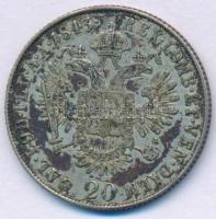 Osztrák Államok / Milánó 1843M 20kr Ag "V. Ferdinánd" T:XF,VF patina
Austrian States / Mi...