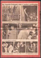 1953, 1956 Béke és Szabadság 3 száma és az Esti Budapest címlapja, bennne az Aranycsapat híreivel. +...