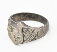 Kiew 1942 II. világháborús frontmunka ezüst (Ag) gyűrű 9,4 g, m. 65