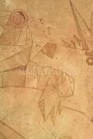 Gál András (1968-): ... és a farkas. Rézkarc, papír, jelzett. sorszámozott művészpéldány E.A. 12/100...