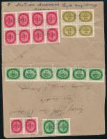 1946 (17. díjszabás) Külföldi levél 480.000.000P bérmentesítéssel. Csak milliós címletek! / Cover to Austria with 22 stamps. RR! HOMROGD