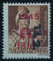 1946 Betűs Tl.2./10f/4f kettős felülnyomással (25.000) / Mi 866 with double overprint