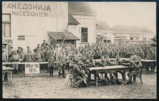 1915 Osztrák-magyar katonák a macedón határon, fotólap / Austro-Hungarian soldiers on the Macedonian border, photo postcard