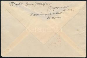 1946 (11. díjszabás) Külföldre küldött levél 320.000P készpénzes bérmentesítéssel / Cover with handw...