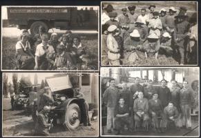 cca 1950 6 db régi fotó a Szovjetunióból: gyárak, emberek